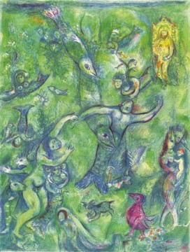 Abdullah discovered before him contemporary Marc Chagall Oil Paintings
